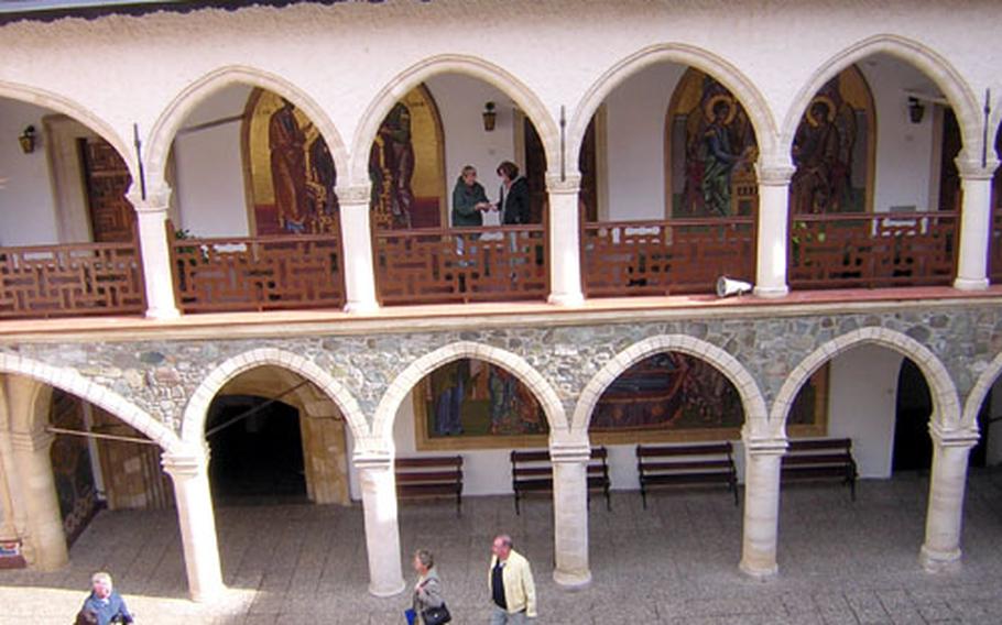 The Kykkos Monastery is a grand structure with paintings, frescoes, statues and other treasures available for the public to see.