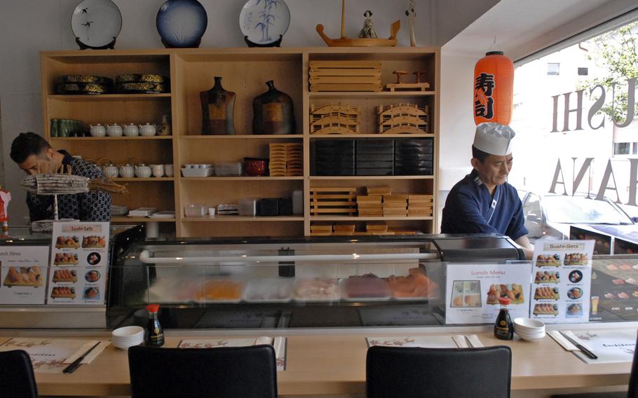 https://www.stripes.com/travel/migrated.image.Image_44287556.jpg/alternates/LANDSCAPE_910/Customers%20at%20Sushi%20Hana%20can%20watch%20chef%20Jong%20Pil-Pa