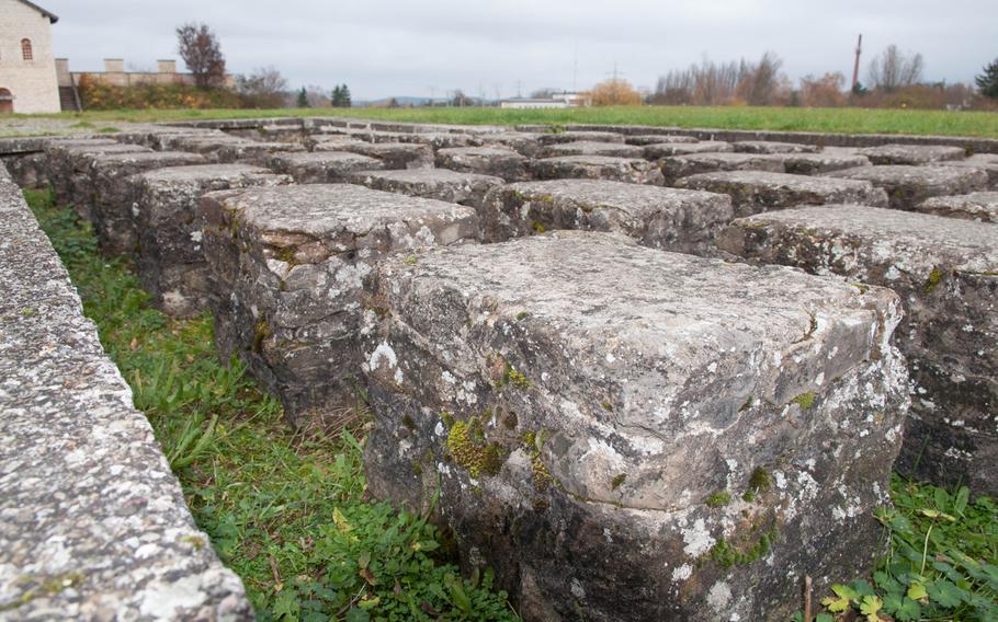 Few parts of the ancient Roman fort in Wissemburg, Germany, remain standing today, but the stone pillars that were an integral part of the granary remain intact, along with the fort's water cistern.