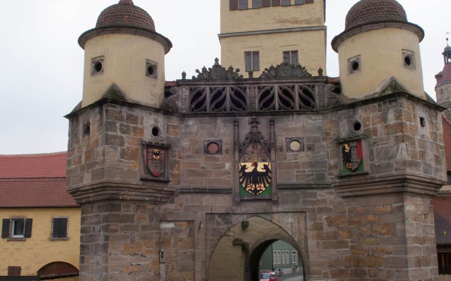 The medieval Ellinger Gate remains the entrance to the center of Weissenburg's historic township.