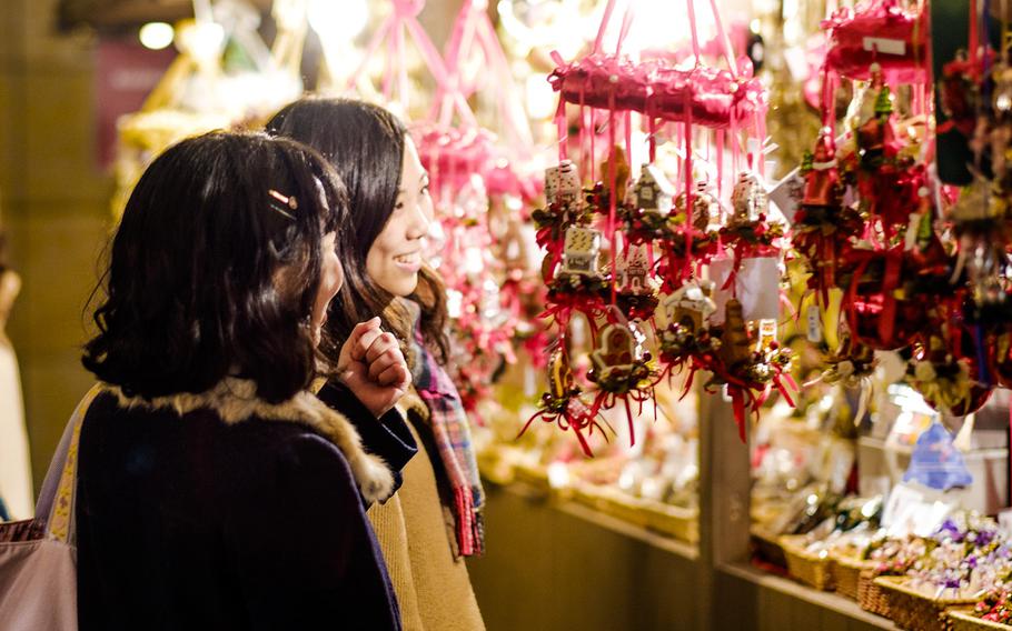 There's plenty to dazzle visitors at the Roppongi Hills Christmas Market in Tokyo.